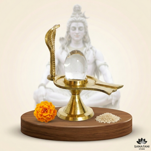 Sacred Sphatik Glass Shiva Lingam