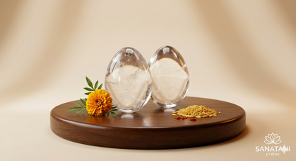 Sacred Sphatik Glass Shiva Lingam