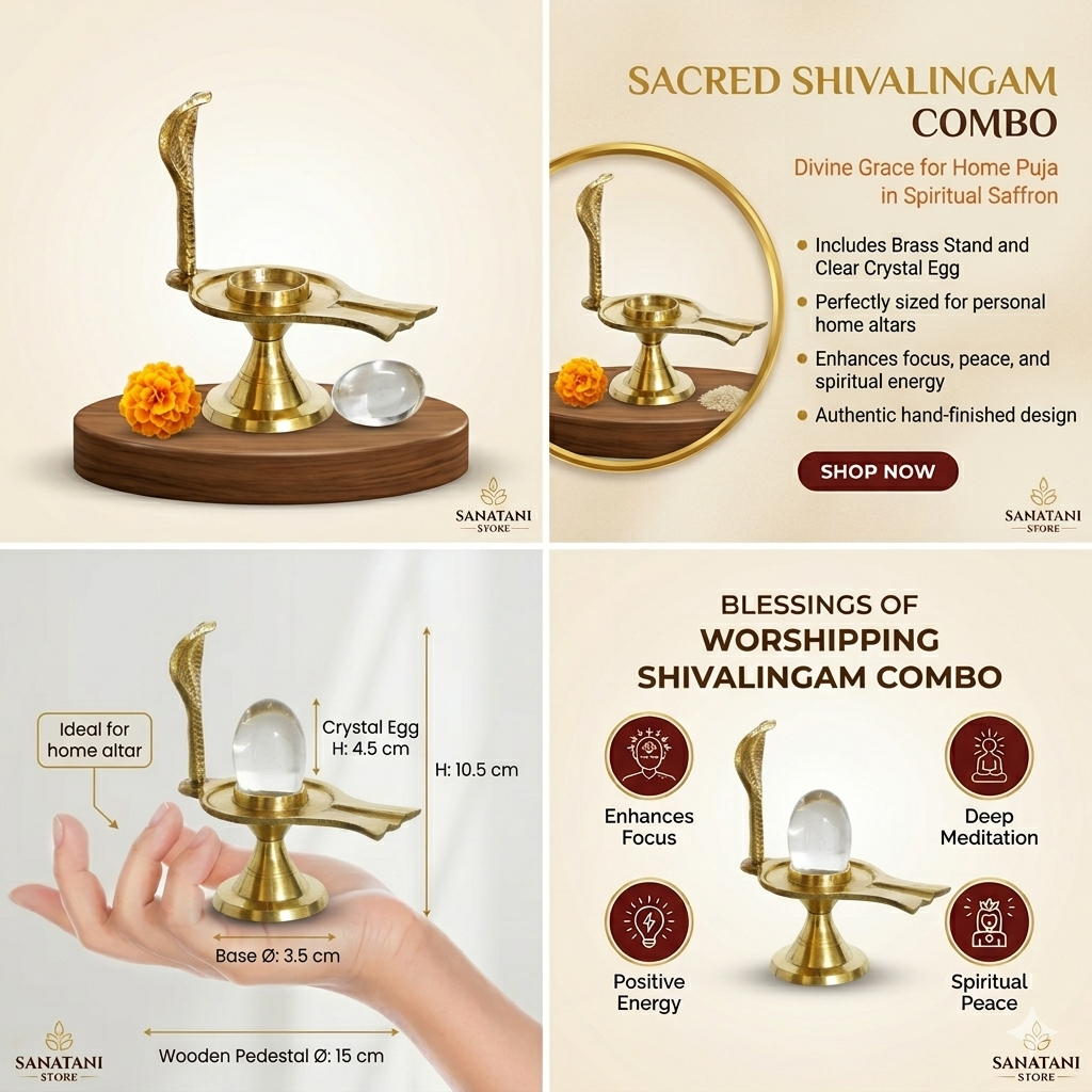 Sacred Sphatik Glass Shiva Lingam