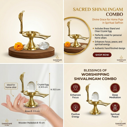 Sacred Sphatik Glass Shiva Lingam